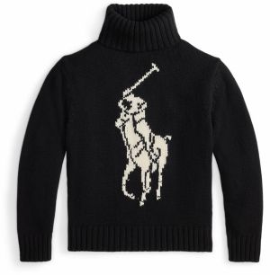 Polo Ralph Lauren Sveter  čierna / biela