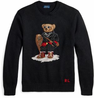 Polo Ralph Lauren Sveter  brokátová / svetlosivá / červená / čierna