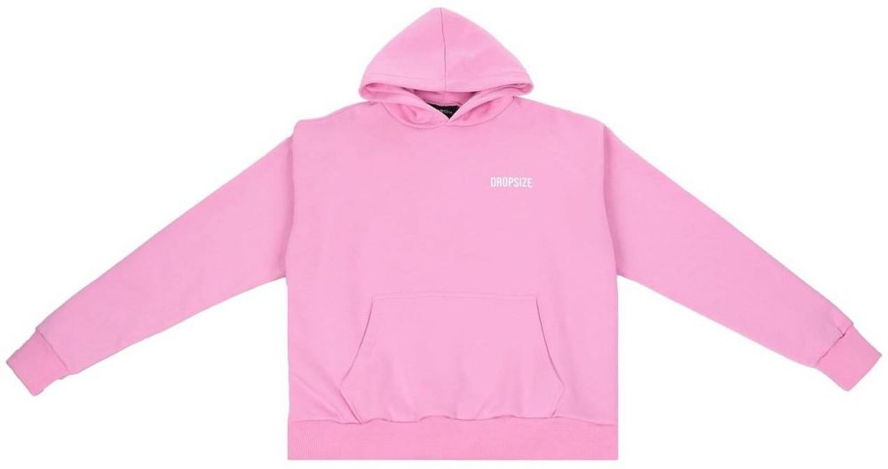 Dropsize Mikina  svetloružová / biela