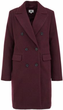WE Fashion Prechodný kabát  vínovo červená