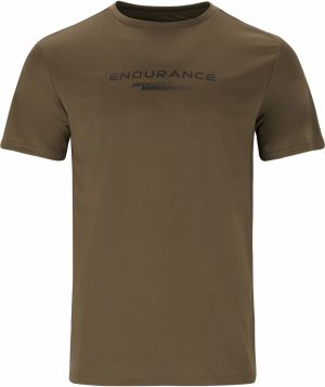 ENDURANCE Funkčné tričko 'Dipat'  tmavozelená / čierna