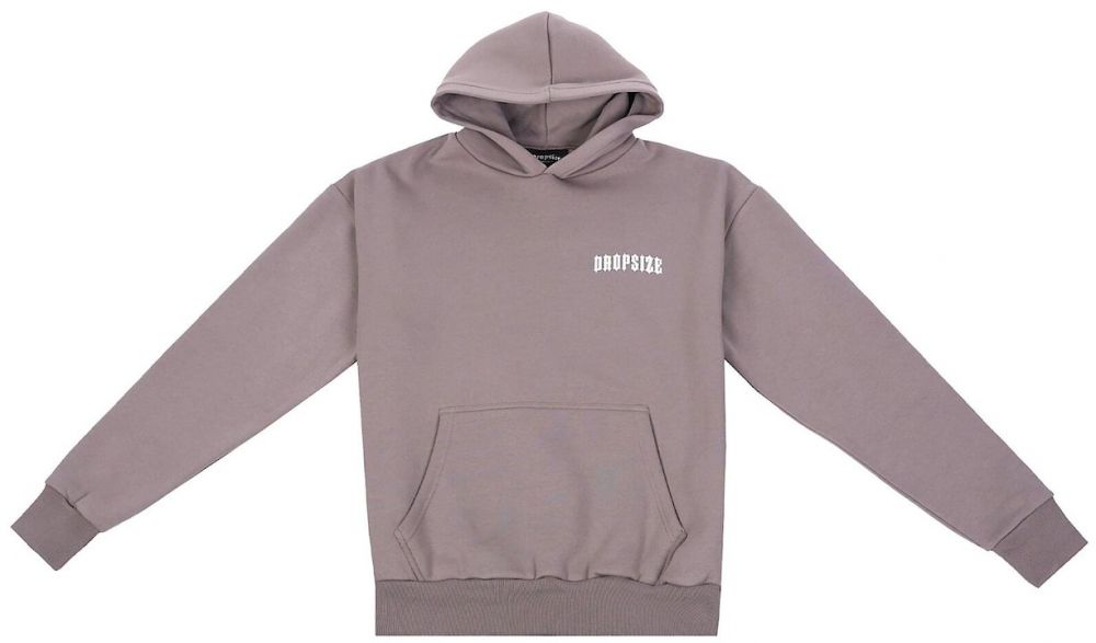 Dropsize Mikina 'Elite Hustlers'  hnedá / biela