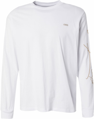 JACK & JONES Tričko  béžová / biela