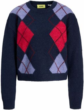 JJXX Sveter 'JXHarvi'  tmavomodrá / fialová / grenadínová