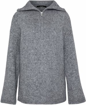 Vero Moda Tall Sveter 'VMMIRLA'  sivá melírovaná