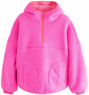 Next Oversize sveter  neónovo ružová