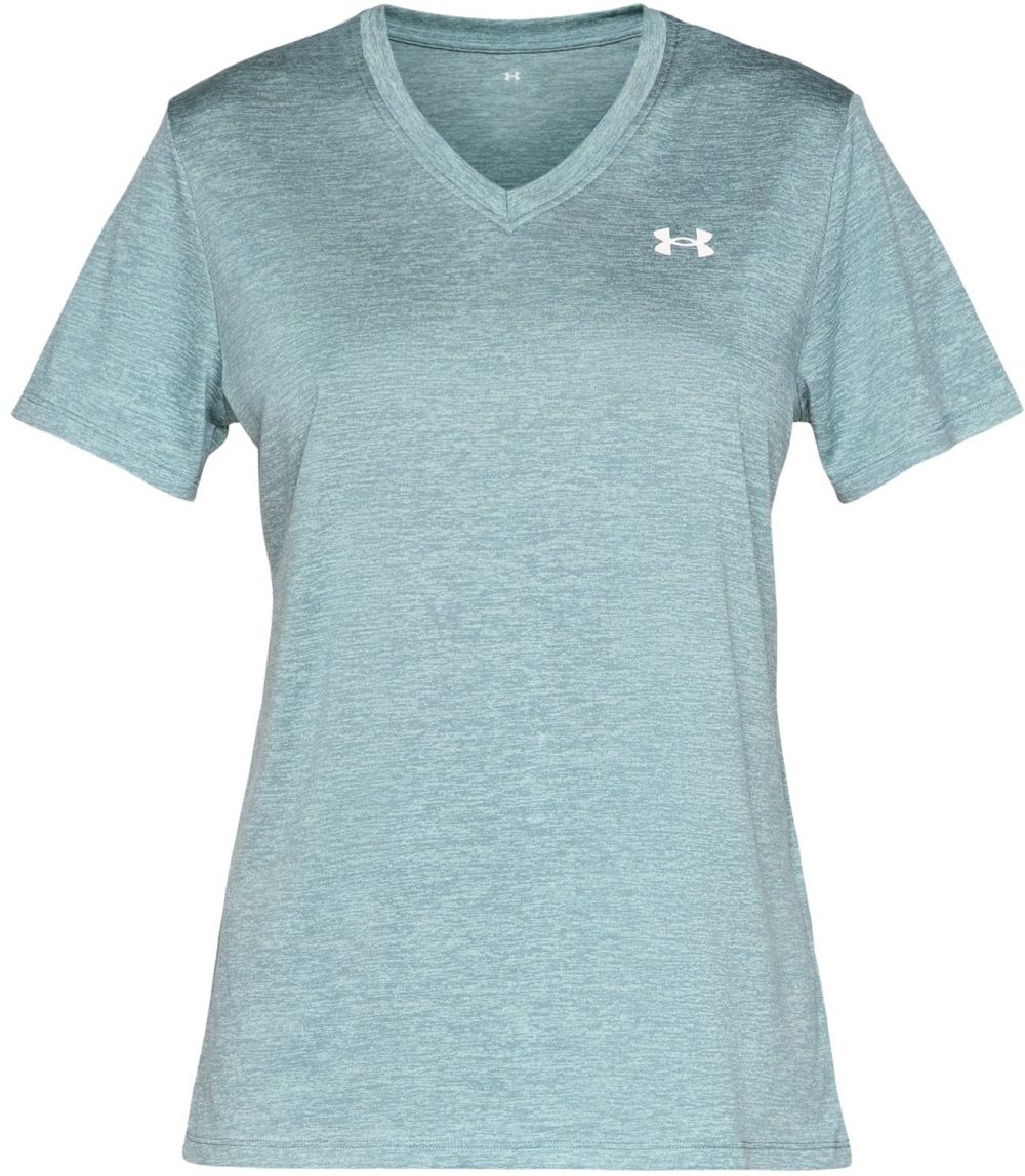 UNDER ARMOUR Funkčné tričko 'Twist'  pastelovo modrá / biela