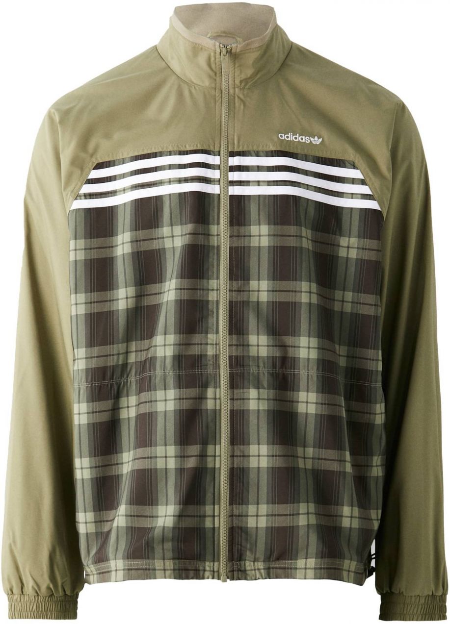 ADIDAS ORIGINALS Prechodná bunda  tmavohnedá / olivová / tmavozelená / biela