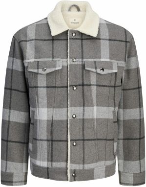 JACK & JONES Prechodná bunda  svetlomodrá / sivá / antracitová / prírodná biela