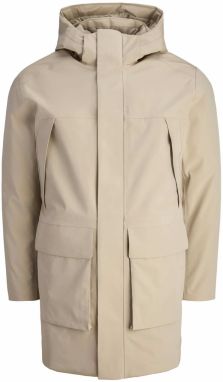 JACK & JONES Prechodná parka 'JPRCCMOON'  tmavobéžová