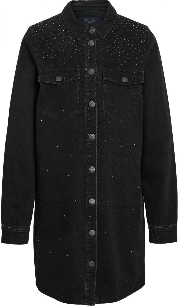 Noisy may Košeľové šaty 'NMKENJY'  čierny denim