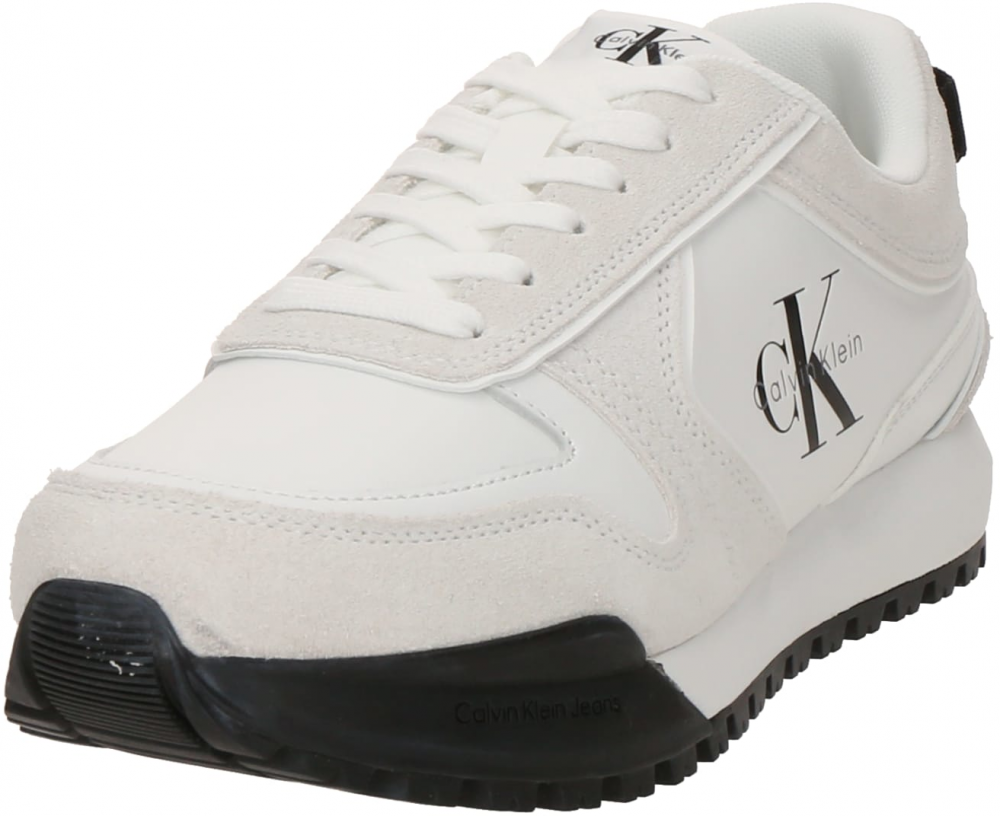 Calvin Klein Jeans Nízke tenisky 'TOOTHY RUNNER'  sivá / čierna / biela / šedobiela