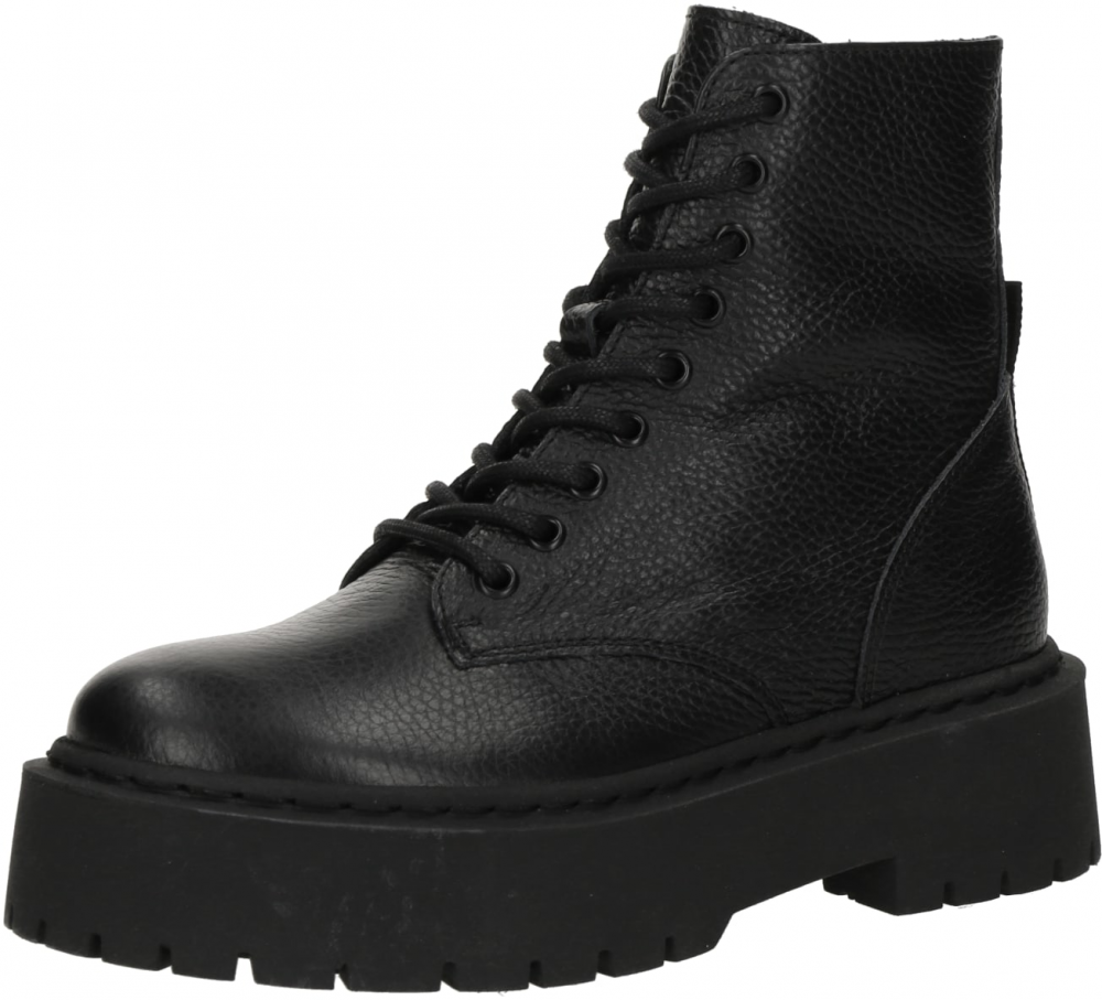 STEVE MADDEN Šnurovacie členkové čižmy 'Skylar'  čierna