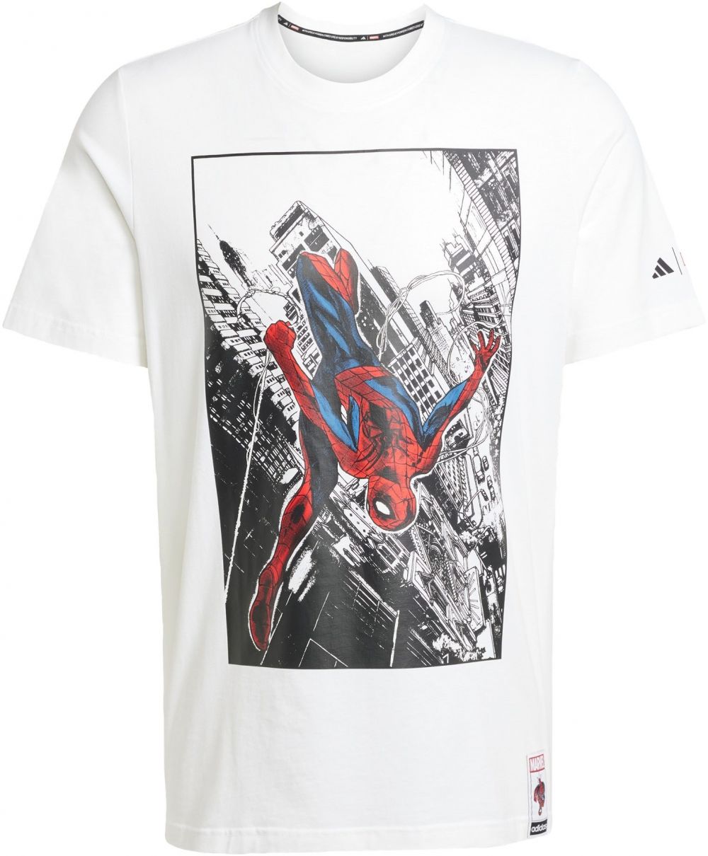 ADIDAS SPORTSWEAR Funkčné tričko 'adidas x Marvel Spider-Man'  kráľovská modrá / jasne červená / čierna / biela