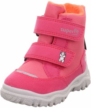 SUPERFIT Snehule 'HUSKY1'  striebornosivá / tmavooranžová / ružová