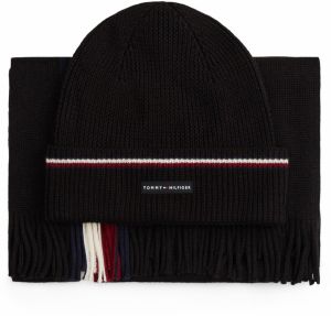 TOMMY HILFIGER Čiapky  čierna / biela