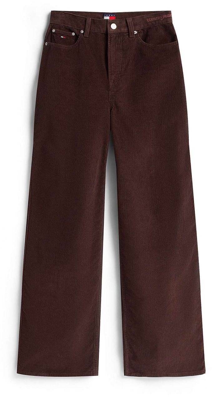 Tommy Jeans Nohavice 'Claire'  tmavohnedá