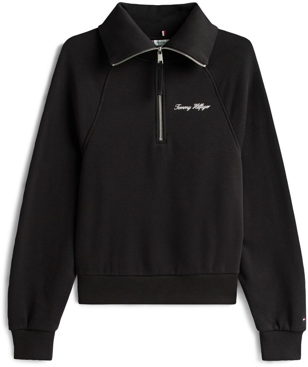 TOMMY HILFIGER Mikina 'Classic'  čierna / biela