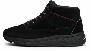 TOMMY HILFIGER Šnurovacie čižmy  tmavočervená / čierna