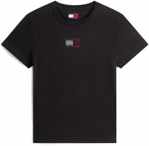 Tommy Jeans Tričko  námornícka modrá / svetlosivá / brusnicová / čierna