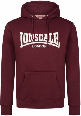 LONSDALE Mikina 'Wolterton'  nebielená / tmavočervená