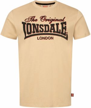 LONSDALE Tričko 'Cotha'  piesková / grenadínová / čierna