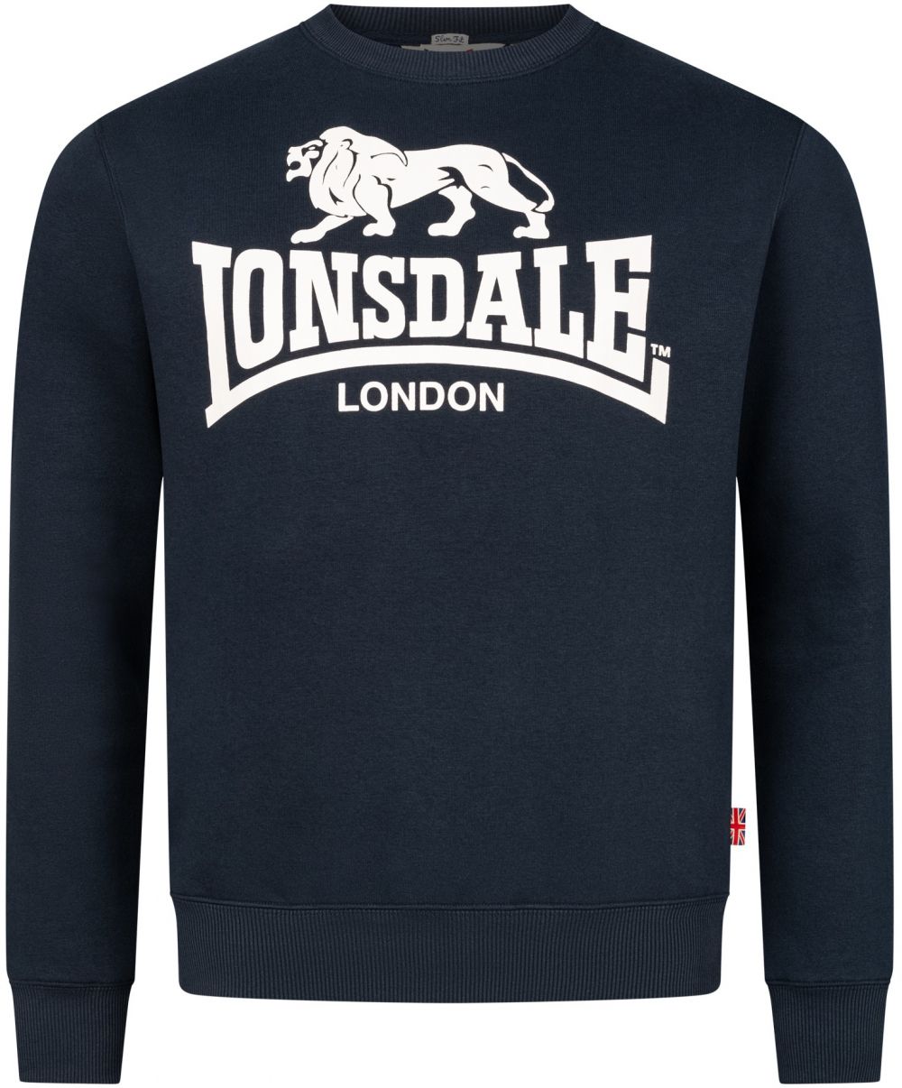 LONSDALE Mikina 'Go Sport'  námornícka modrá / biela
