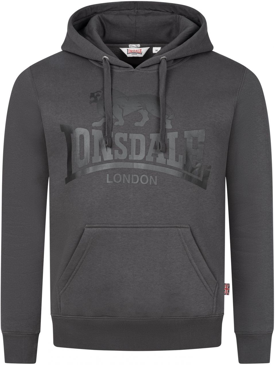 LONSDALE Mikina 'Go Sport 2'  antracitová / čierna