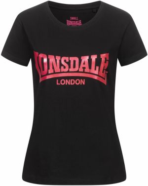 LONSDALE Tričko 'Cartmel'  malinová / čierna