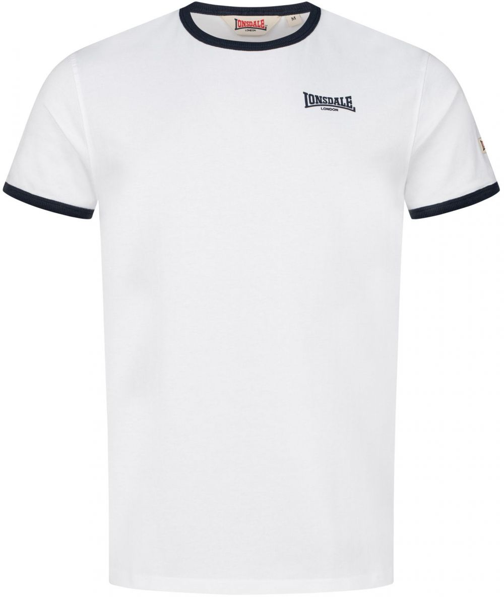 LONSDALE Tričko 'Trelill'  tmavomodrá / biela