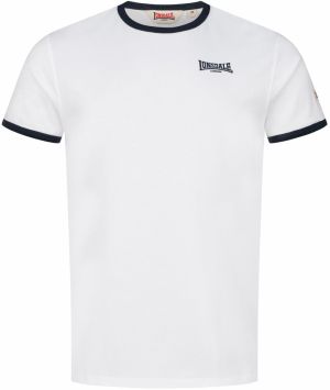 LONSDALE Tričko 'Trelill'  tmavomodrá / biela