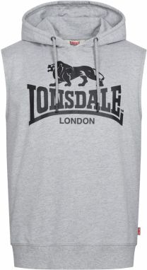 LONSDALE Mikina 'Bignor'  sivá melírovaná / čierna