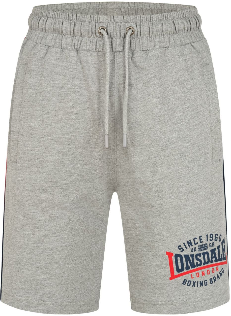 LONSDALE Nohavice 'Sandown'  tmavomodrá / sivá melírovaná / grenadínová