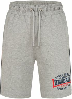 LONSDALE Nohavice 'Sandown'  tmavomodrá / sivá melírovaná / grenadínová