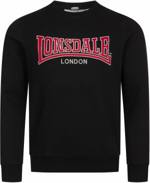 LONSDALE Mikina 'Berger LP181'  červená / čierna / biela