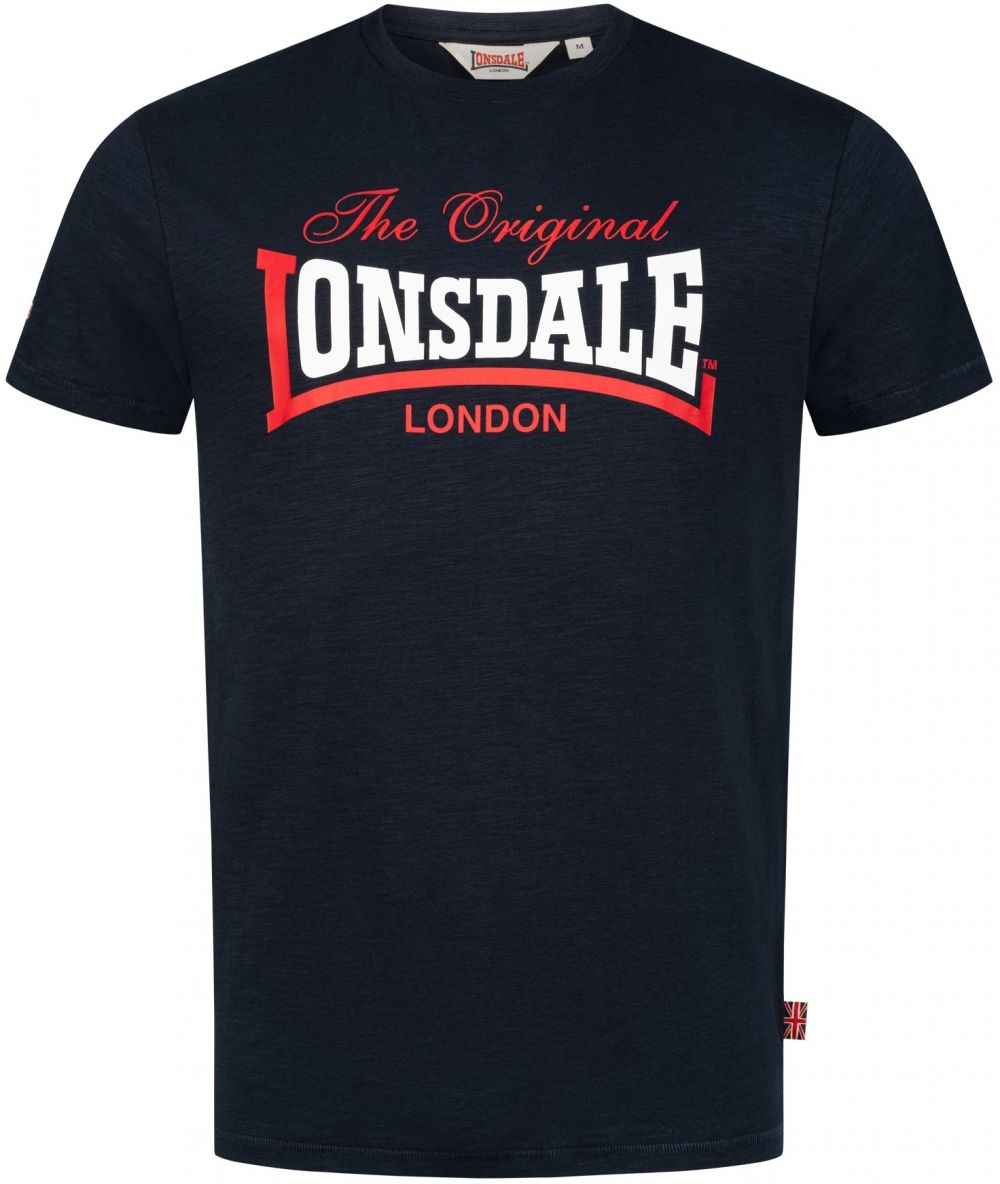 LONSDALE Tričko ' Aldingham'  námornícka modrá / červená / biela