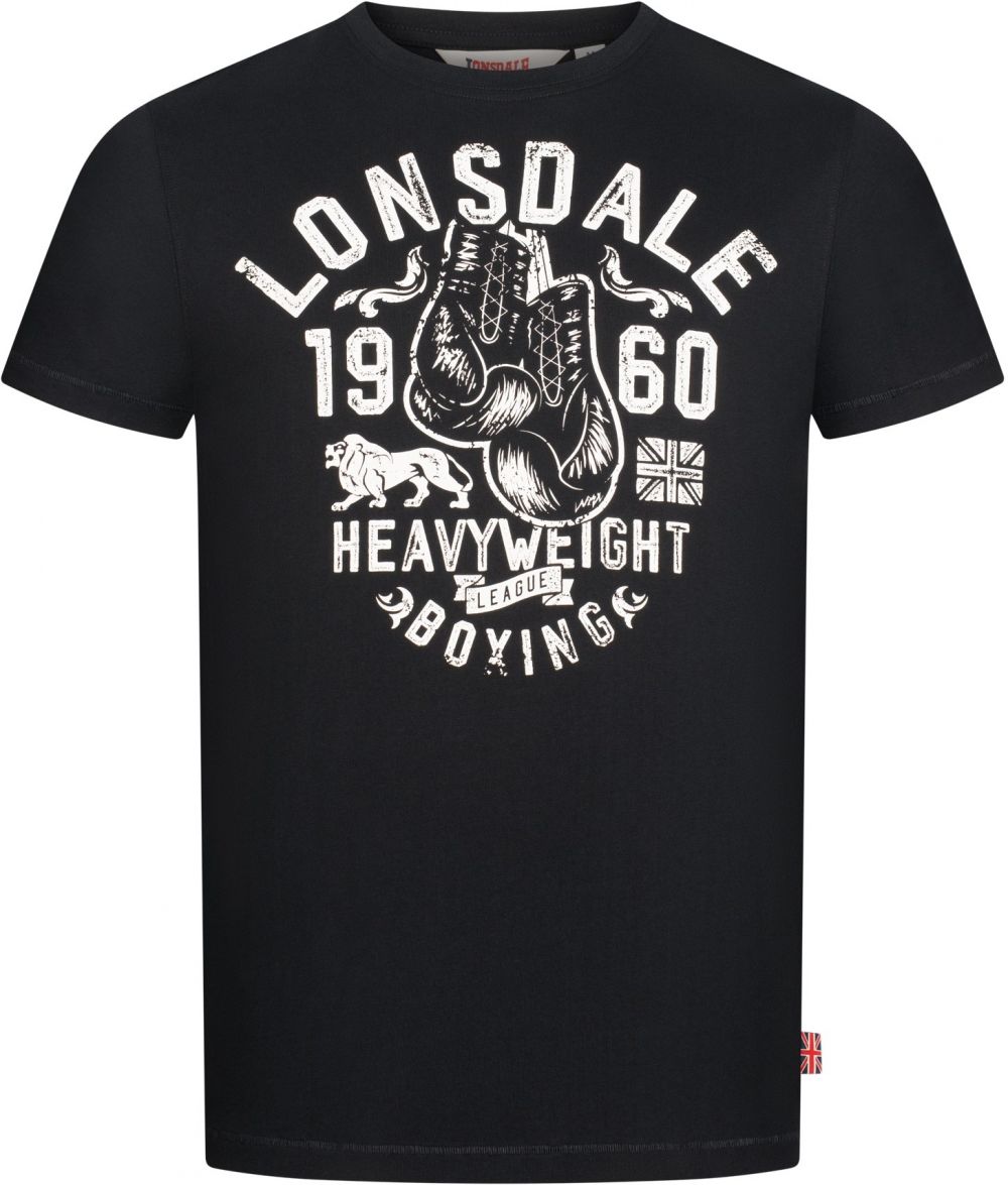 LONSDALE Tričko 'Minver'  nebielená / čierna