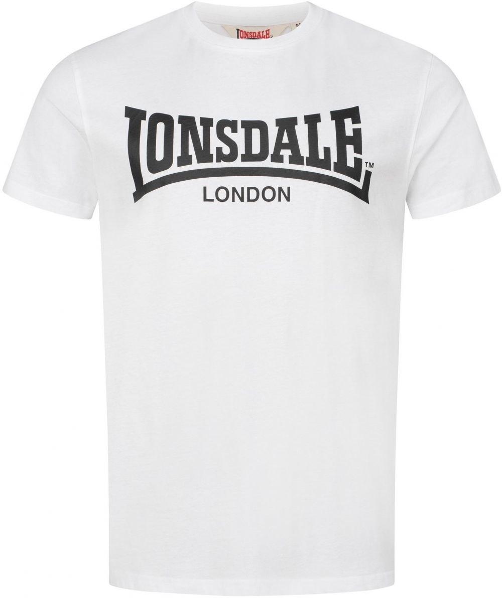 LONSDALE Tričko 'Fulwood'  čierna / biela