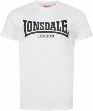 LONSDALE Tričko 'Fulwood'  čierna / biela