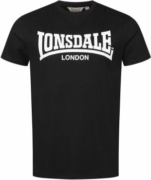 LONSDALE Tričko 'Fulwood'  čierna / biela
