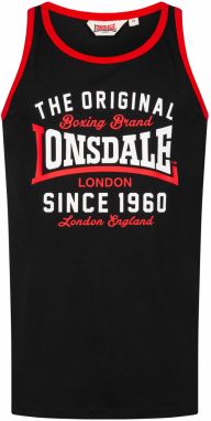 LONSDALE Tričko 'Andover'  červená / čierna / biela