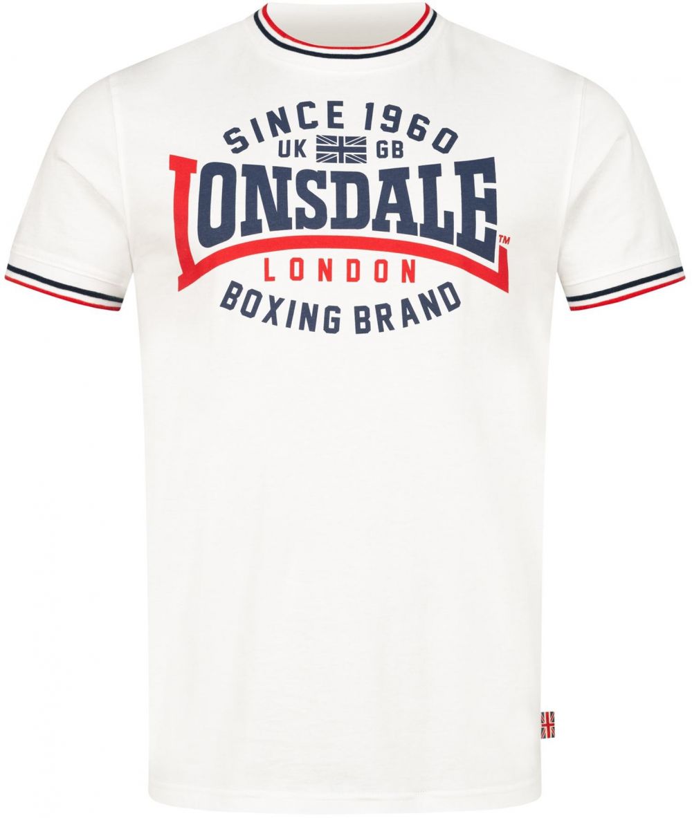LONSDALE Tričko 'Gavrene'  námornícka modrá / červená / biela