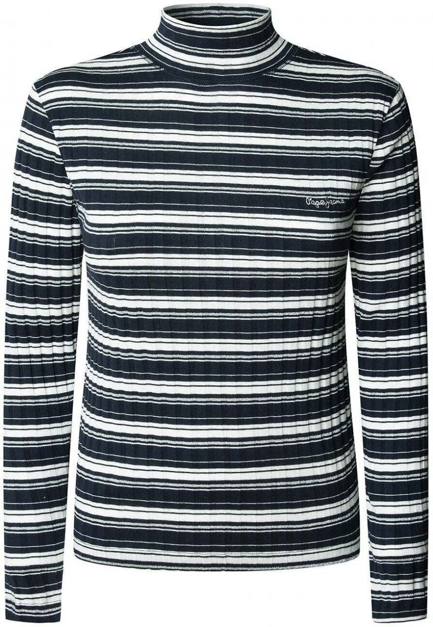 Pepe Jeans Tričko 'Belen'  tmavomodrá / biela