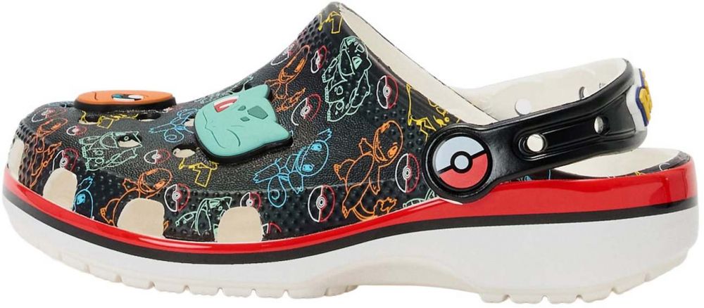 Crocs Otvorená obuv 'Classic'  mätová / oranžová / červená / čierna
