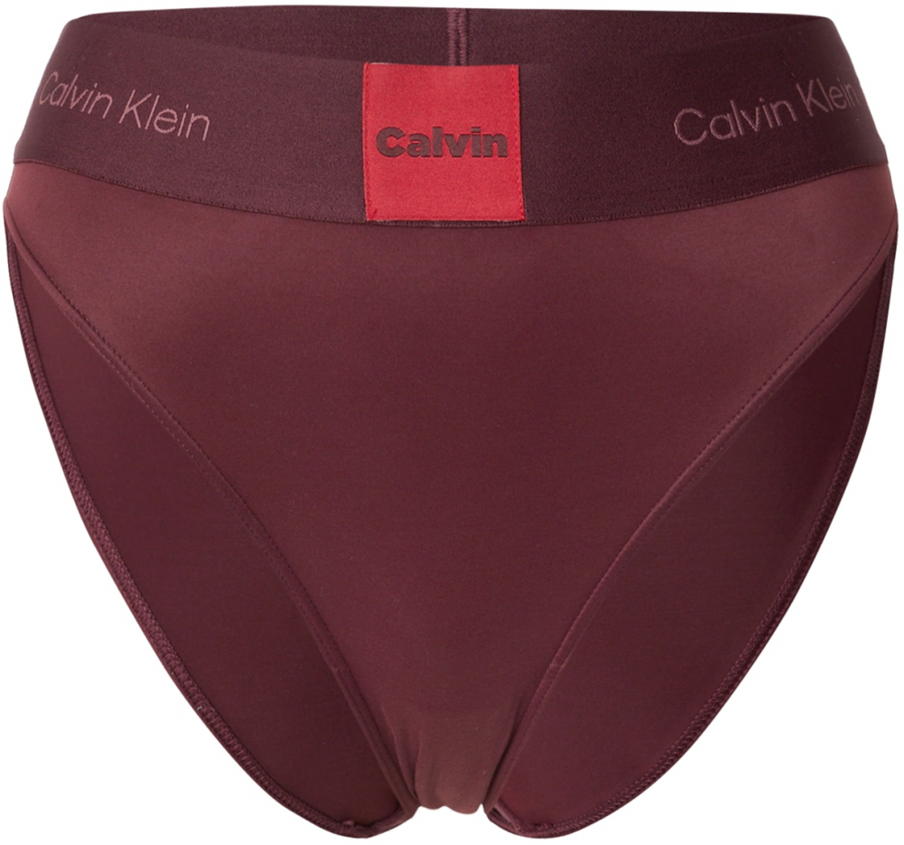 Calvin Klein Bikinové nohavičky  farba lesného ovocia