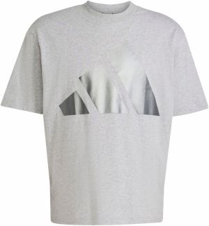 ADIDAS SPORTSWEAR Funkčné tričko 'ESS'  striebornosivá / sivá melírovaná