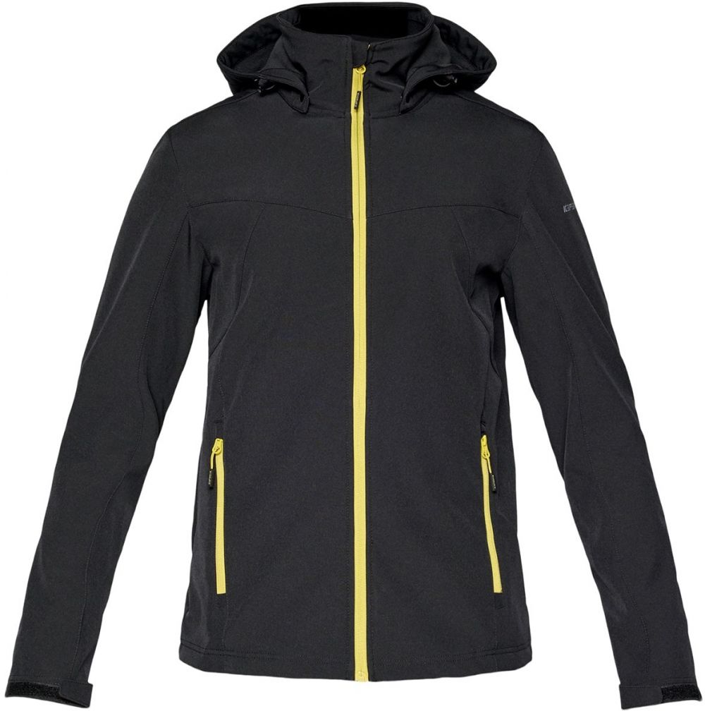 ICEPEAK Outdoorová bunda 'BRIMFIELD'  žltá / čierna
