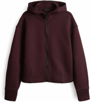 OPUS Tepláková bunda 'Gulnora'  burgundská