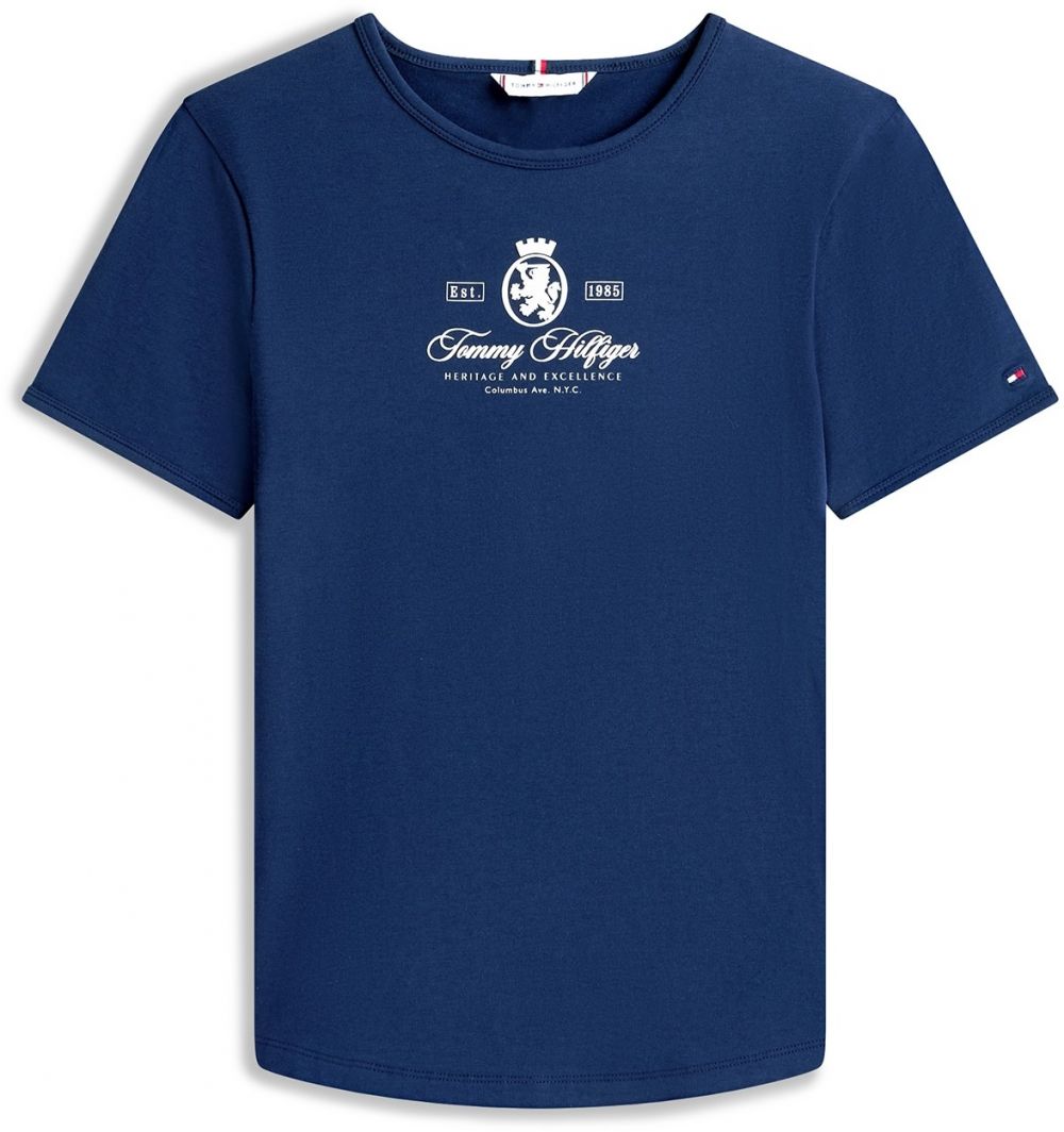TOMMY HILFIGER Tričko  námornícka modrá / biela