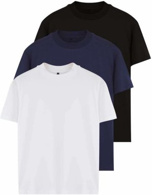 Trendyol Tričko  tmavomodrá / čierna / biela